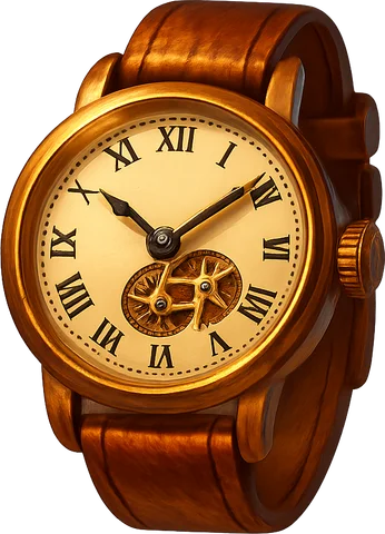 A gold watch
